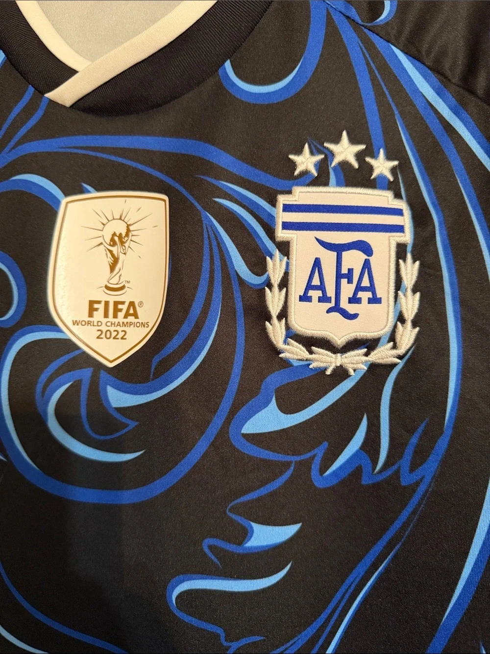 adidas Men’s Black & Blue Argentina Messi #10 Soccer/Football Jersey